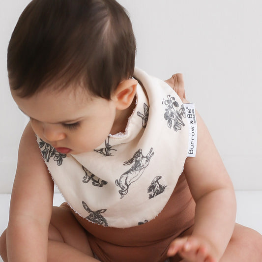 burrow & be dribble bibs