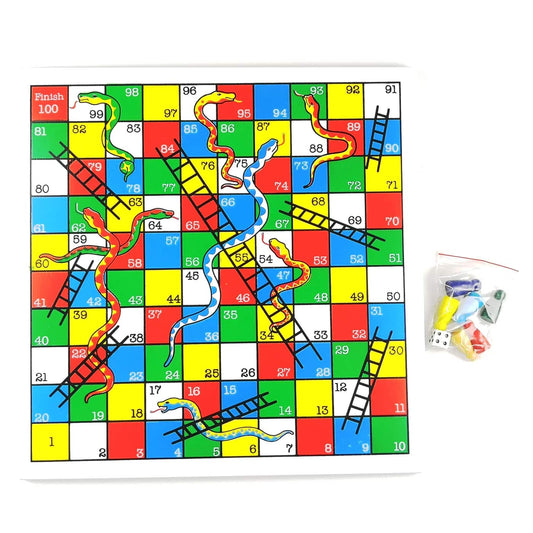 fun factory wooden snakes & ladders