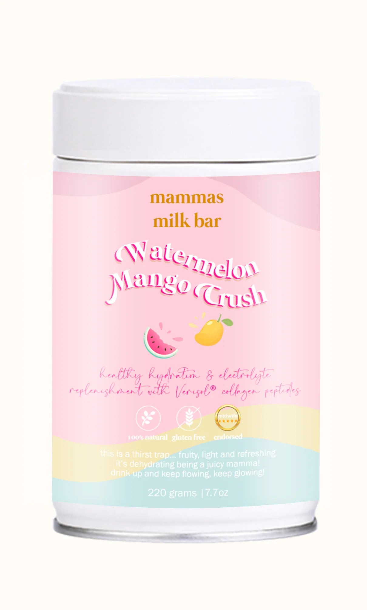 mammas milkbar watermelon mango hydration electrolyte drink