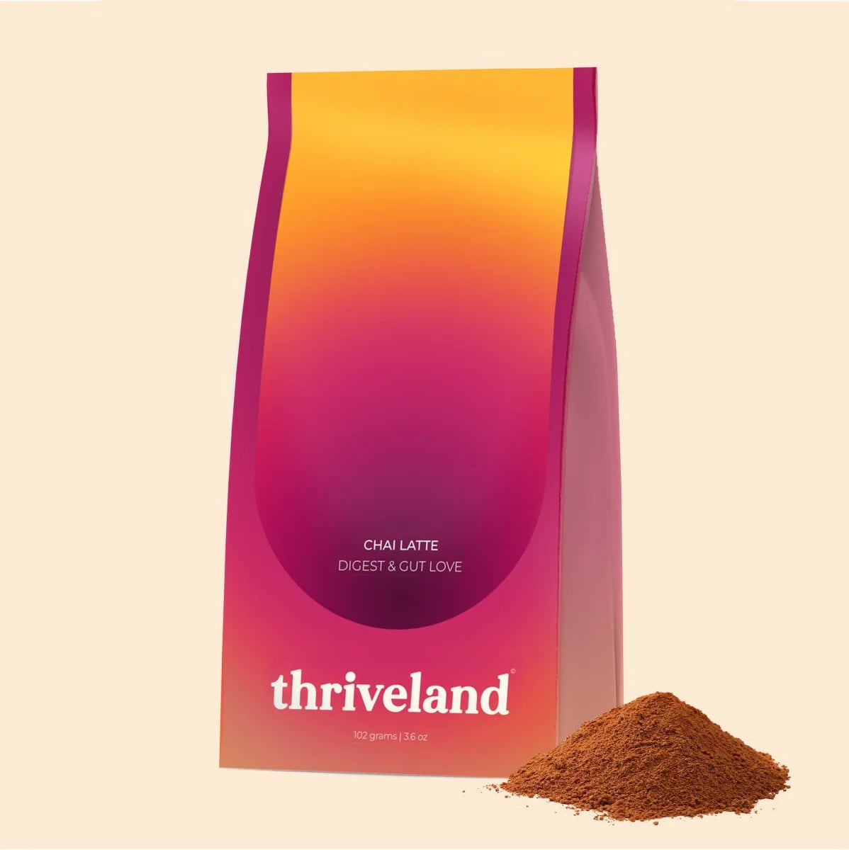 thriveland gut health & digestion chai latte